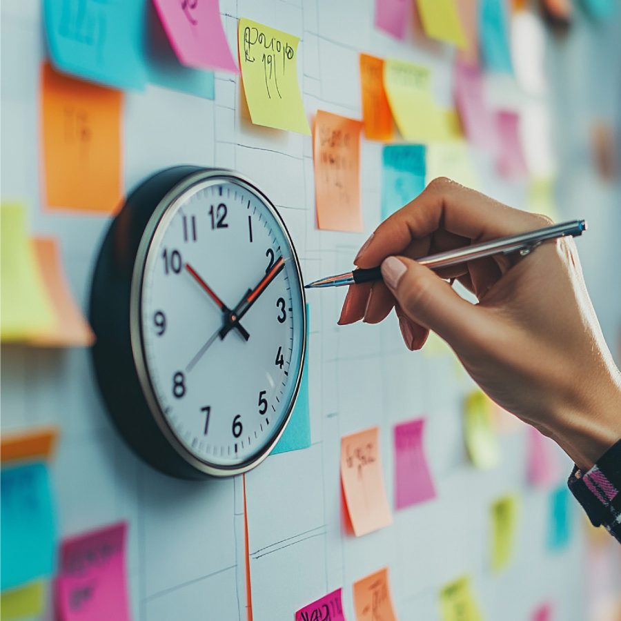 person-organizing-their-day-using-time-management-method-such-as-gtd-getting-things-done