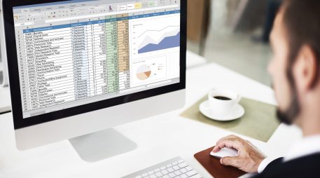 Spreadsheet Marketing Budget Report File Concept